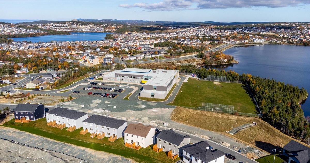 Aerial view of Paradise, a fast-growing suburban town in the St. John's metro area